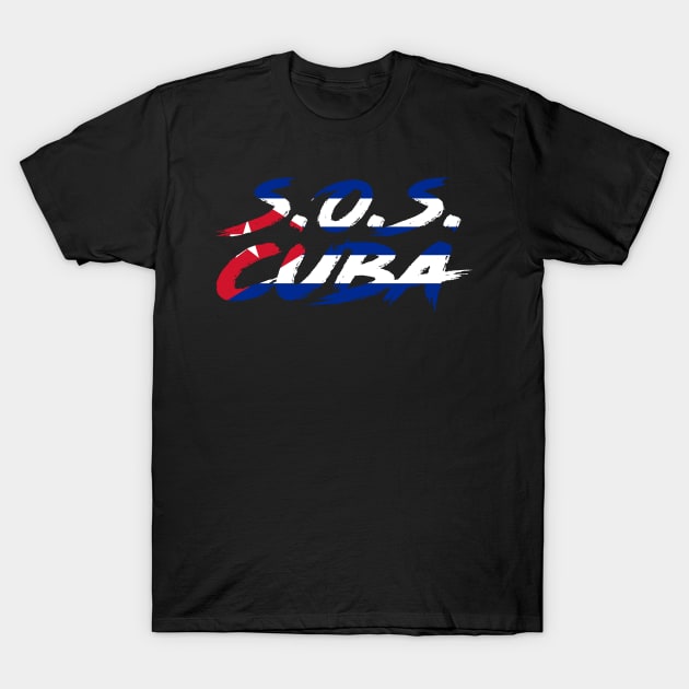 SOS Cuba T-Shirt by The Libertarian Frontier 